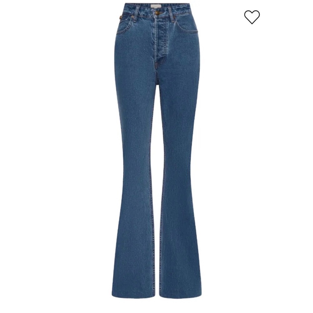 Rebecca Vallance Flared Blue Jeans (Gisele Jean)
